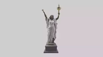 3D model Rebirth of Freedom statue model VR / AR / low-poly