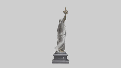 3D model Rebirth of Freedom statue model VR / AR / low-poly
