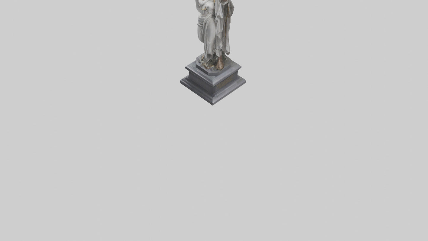 3D model Rebirth of Freedom statue model VR / AR / low-poly