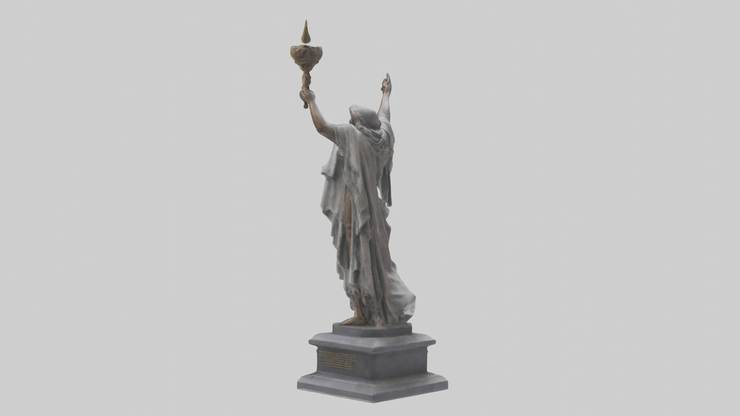 3D model Rebirth of Freedom statue model VR / AR / low-poly