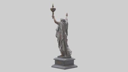 3D model Rebirth of Freedom statue model VR / AR / low-poly