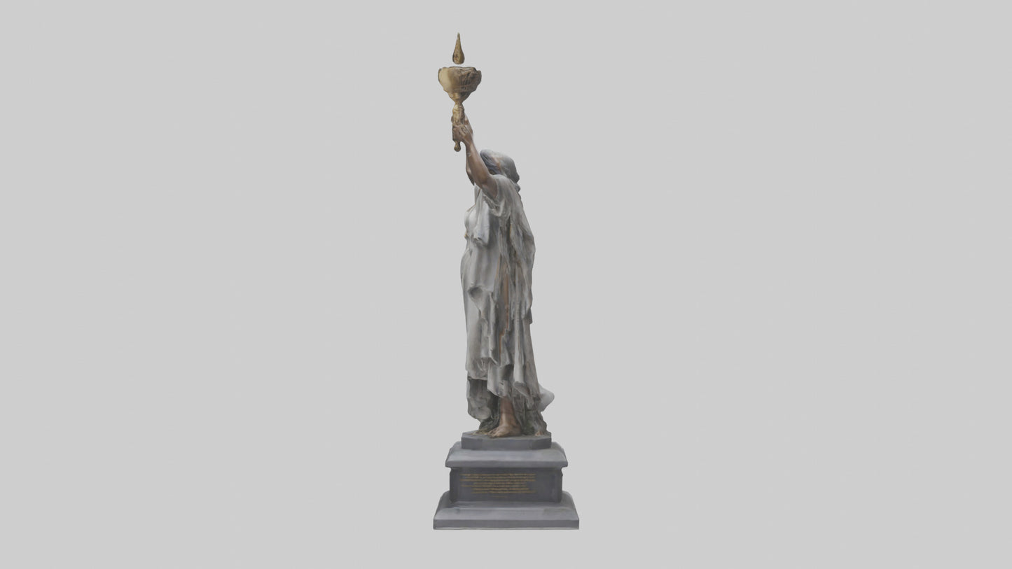 3D model Rebirth of Freedom statue model VR / AR / low-poly