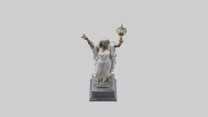 3D model Rebirth of Freedom statue model VR / AR / low-poly
