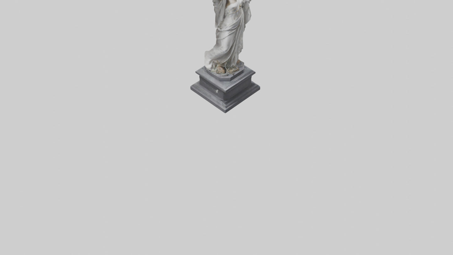 3D model Rebirth of Freedom statue model VR / AR / low-poly