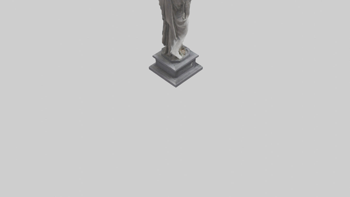 3D model Rebirth of Freedom statue model VR / AR / low-poly