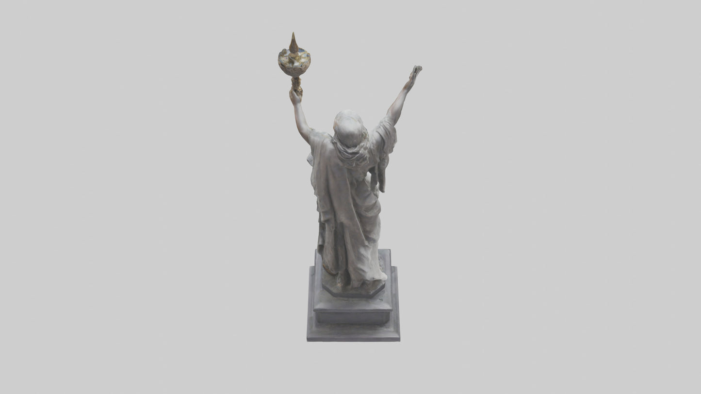 3D model Rebirth of Freedom statue model VR / AR / low-poly