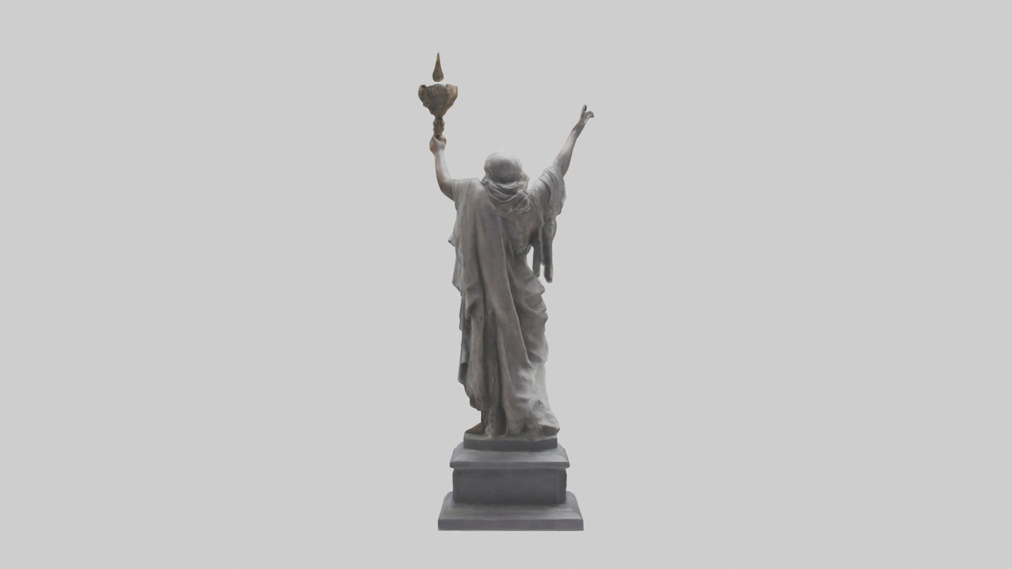 3D model Rebirth of Freedom statue model VR / AR / low-poly