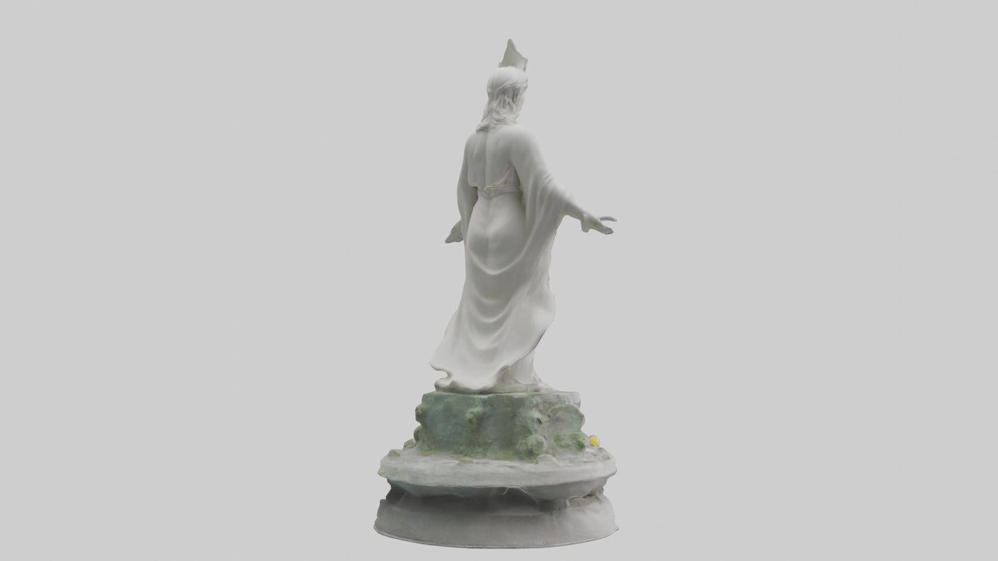 3D model Rebirth of Peace statue model VR / AR / low-poly
