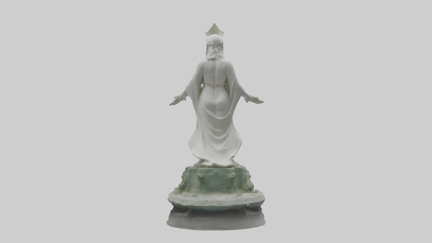 3D model Rebirth of Peace statue model VR / AR / low-poly