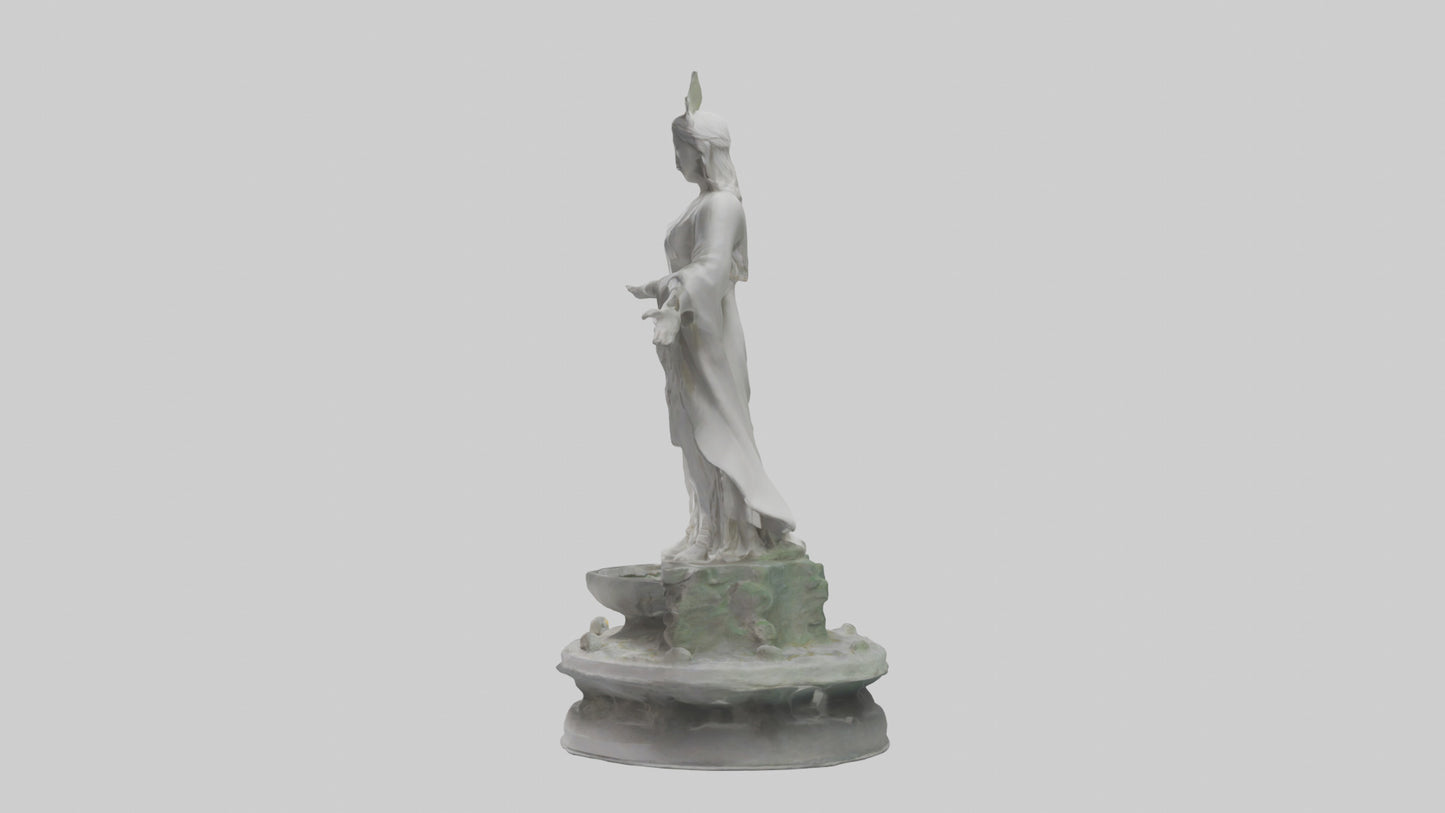 3D model Rebirth of Peace statue model VR / AR / low-poly
