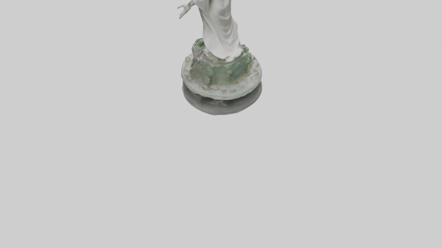 3D model Rebirth of Peace statue model VR / AR / low-poly
