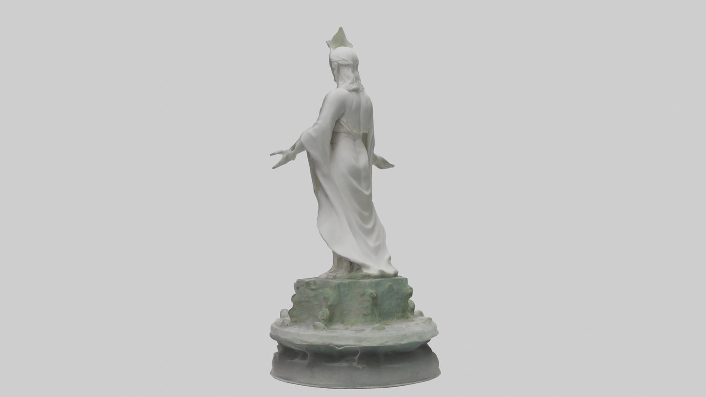 3D model Rebirth of Peace statue model VR / AR / low-poly