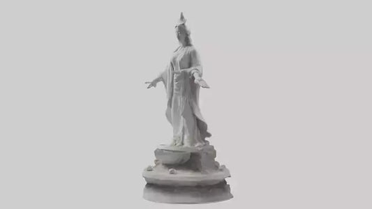 3D model Rebirth of Peace statue model VR / AR / low-poly