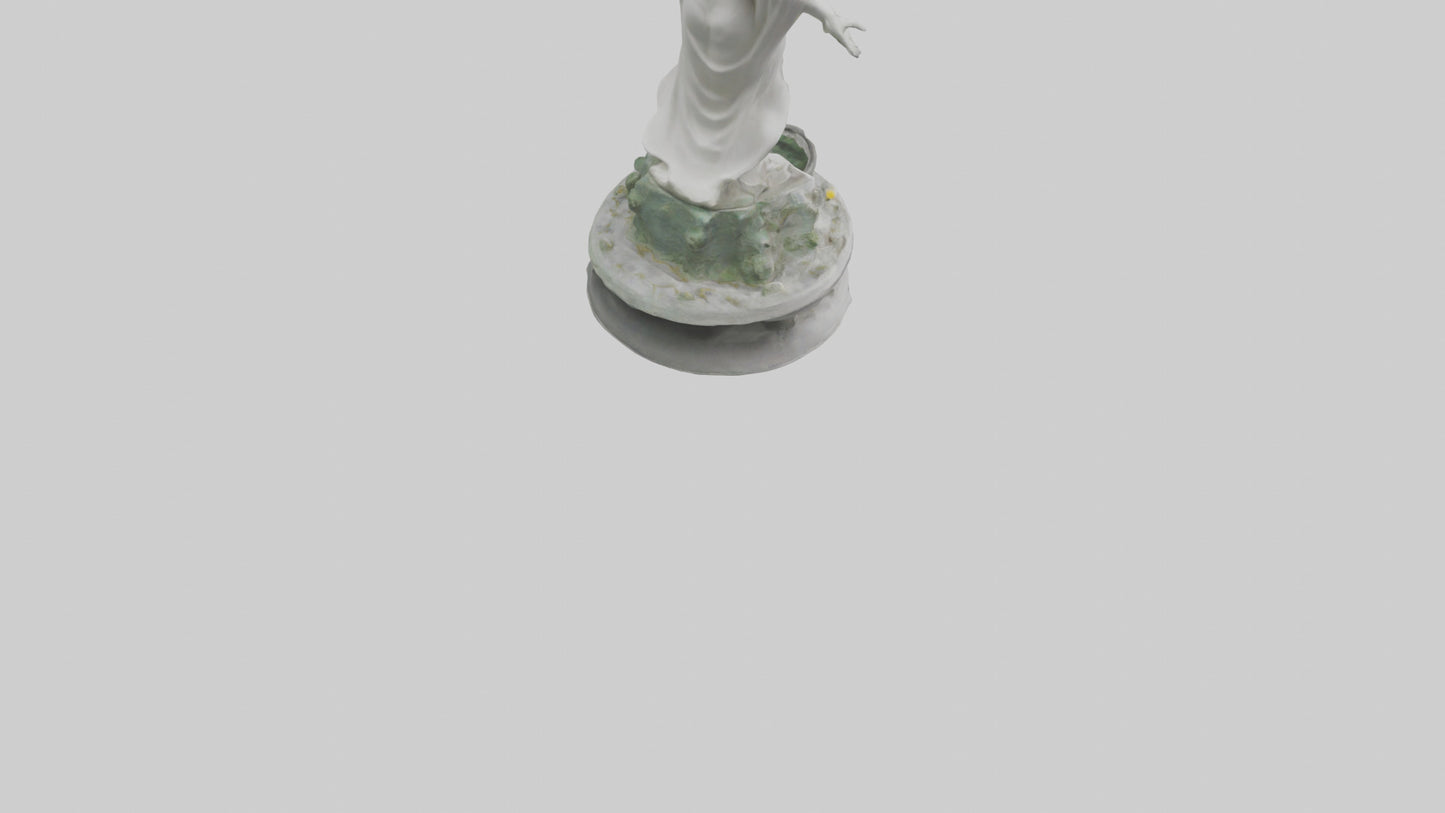 3D model Rebirth of Peace statue model VR / AR / low-poly