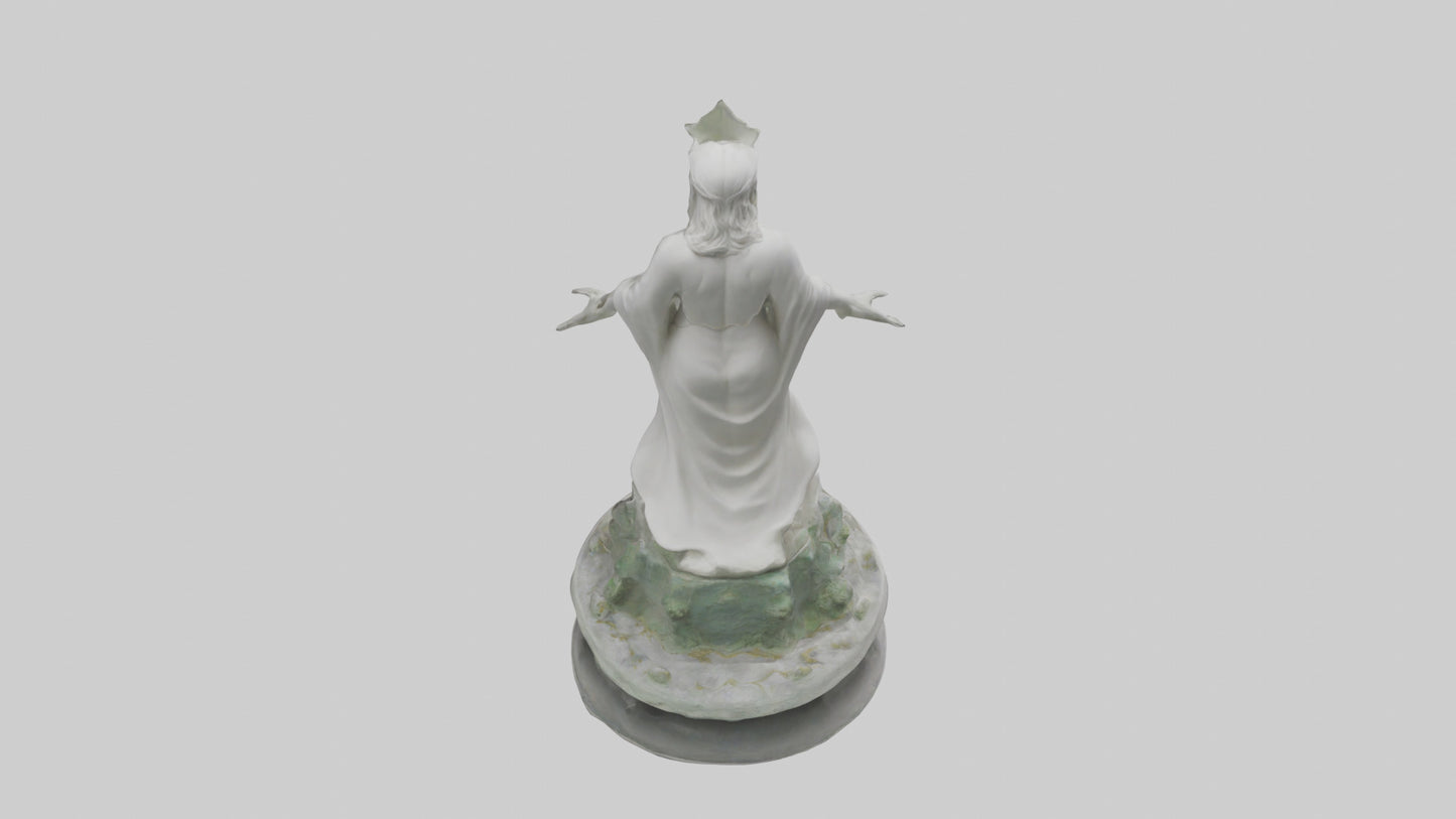 3D model Rebirth of Peace statue model VR / AR / low-poly