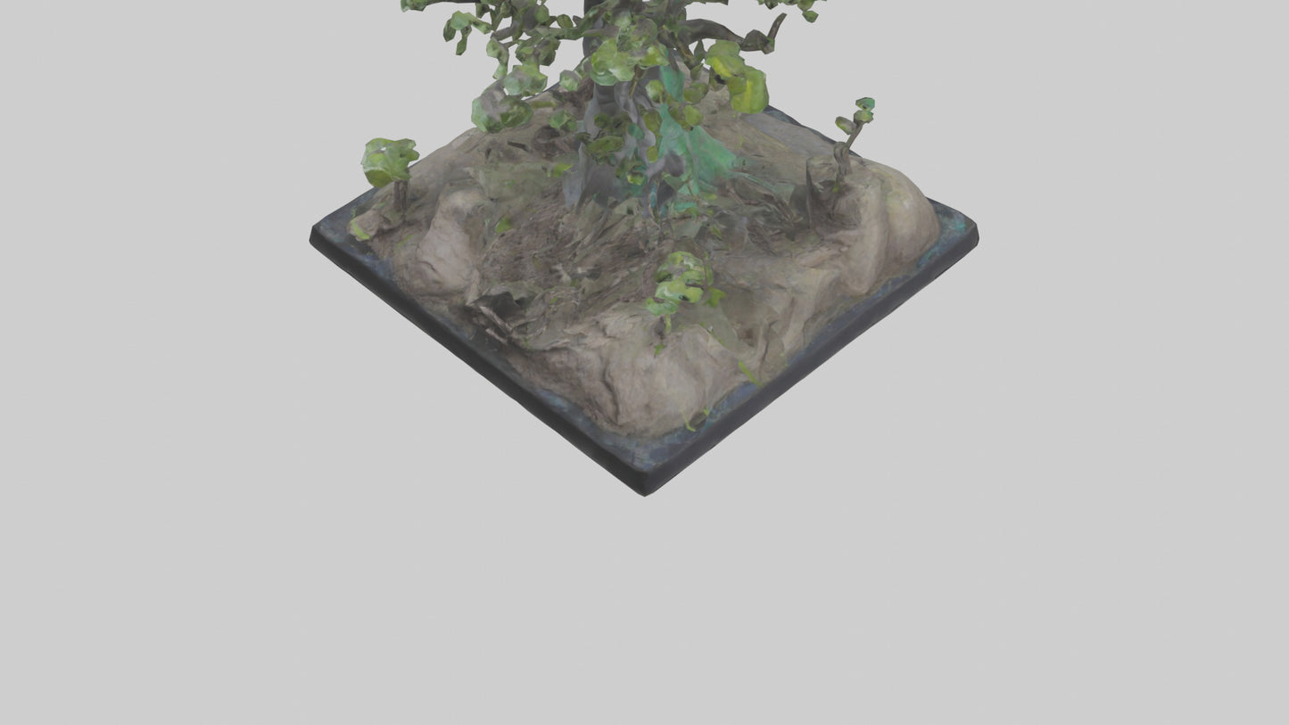 3D model Rebirth of the Earth Statue model VR / AR / low-poly