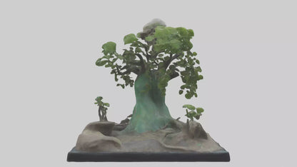 3D model Rebirth of the Earth Statue model VR / AR / low-poly