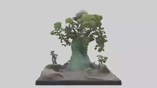 3D model Rebirth of the Earth Statue model VR / AR / low-poly
