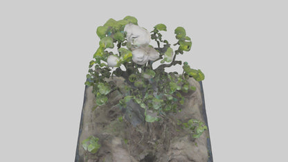 3D model Rebirth of the Earth Statue model VR / AR / low-poly