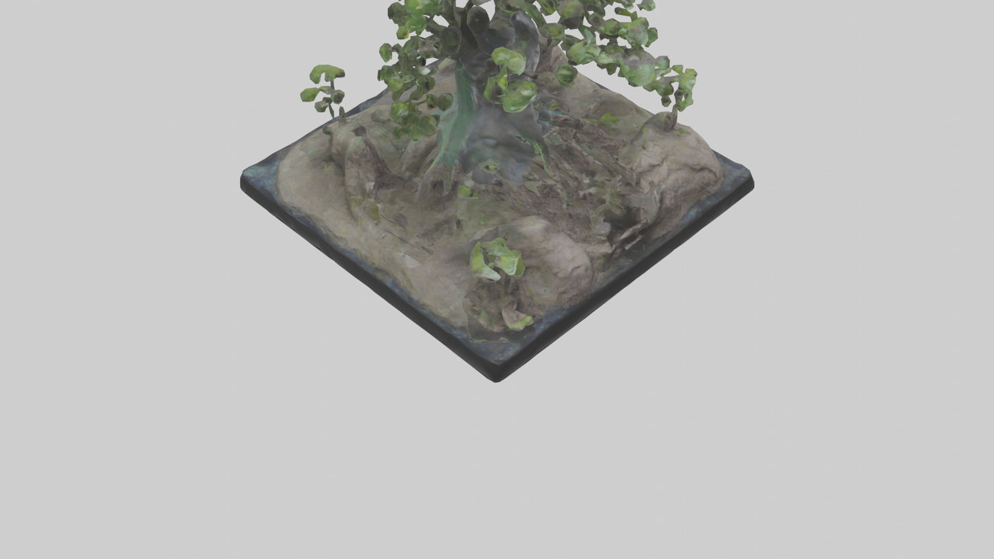 3D model Rebirth of the Earth Statue model VR / AR / low-poly
