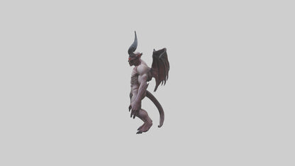 Reborn Demon model VR / AR / low-poly