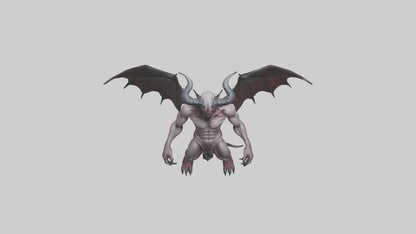 Reborn Demon model VR / AR / low-poly