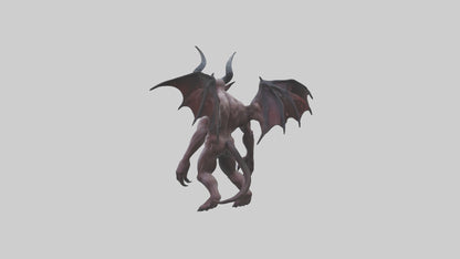 Reborn Demon model VR / AR / low-poly