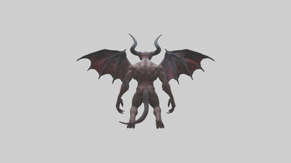 Reborn Demon model VR / AR / low-poly