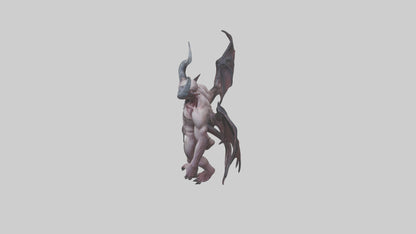 Reborn Demon model VR / AR / low-poly