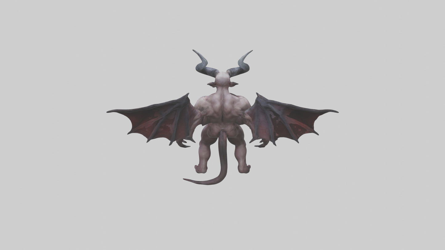 Reborn Demon model VR / AR / low-poly