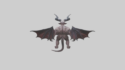 Reborn Demon model VR / AR / low-poly