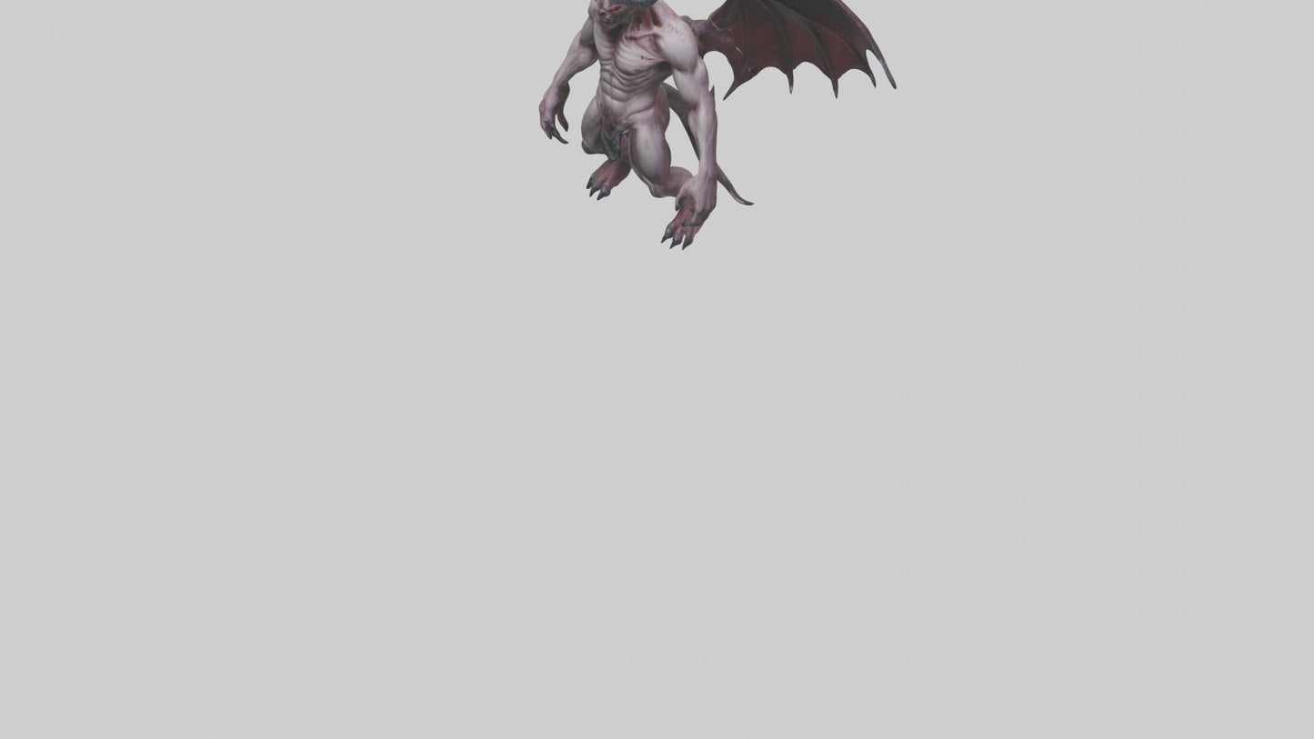 Reborn Demon model VR / AR / low-poly