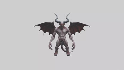 Reborn Demon model VR / AR / low-poly