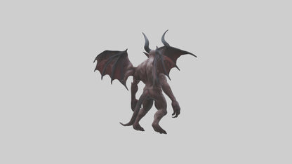 Reborn Demon model VR / AR / low-poly