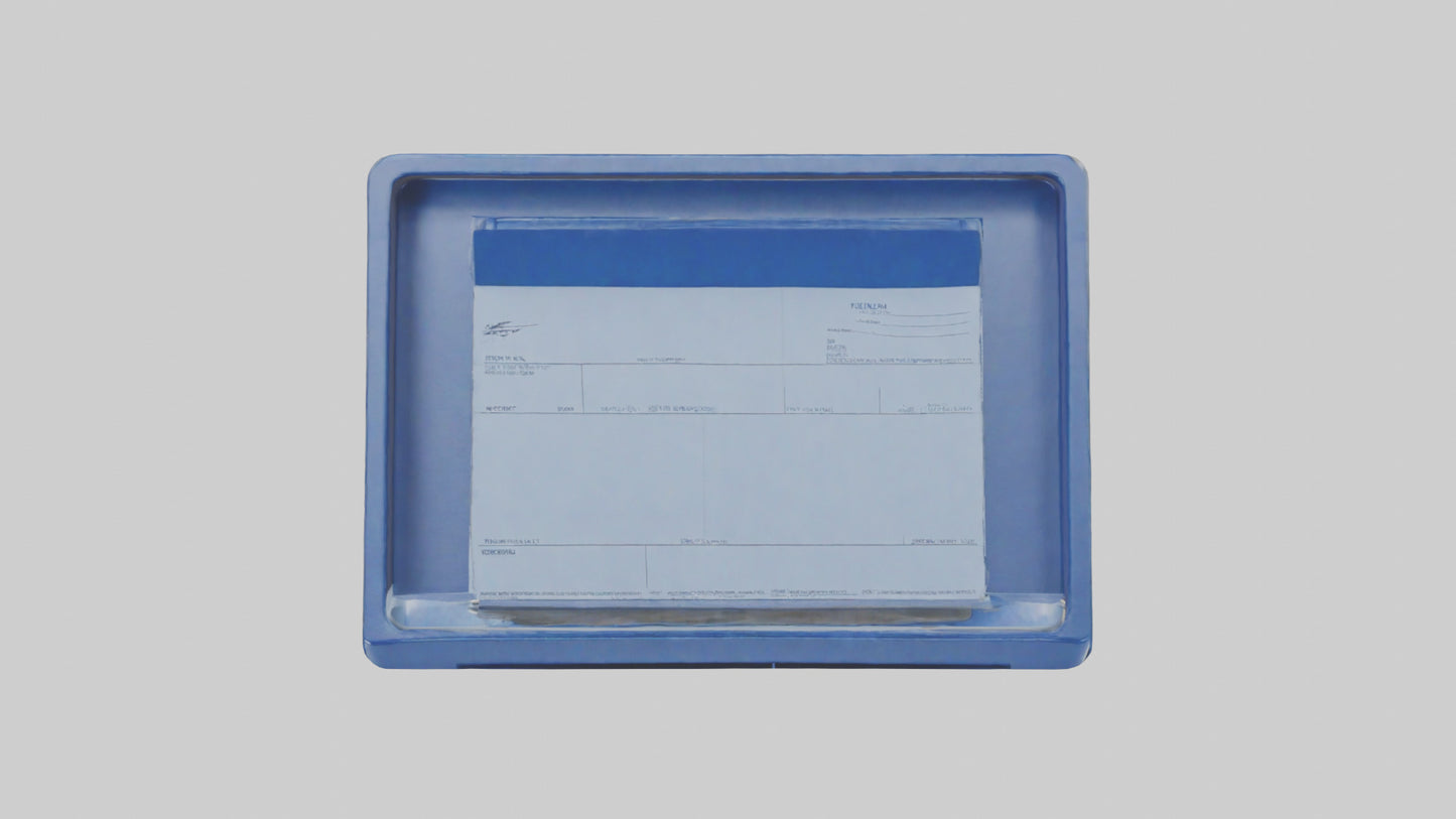 3D model Receipt Tray model VR / AR / low-poly