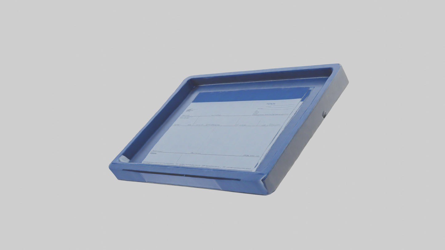 3D model Receipt Tray model VR / AR / low-poly