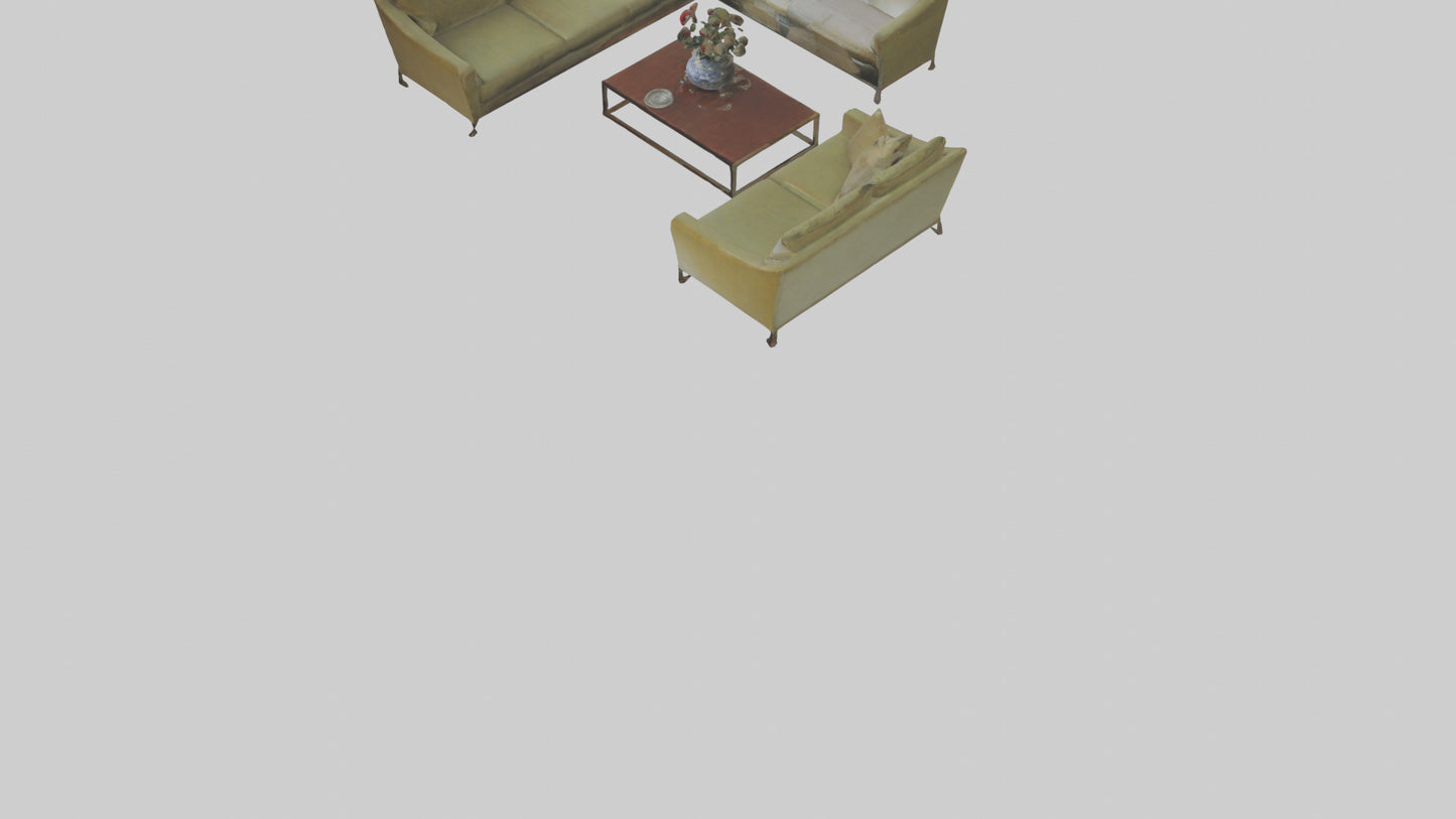 3D model Reception Room VR / AR / low-poly