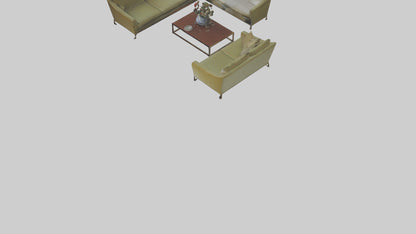 3D model Reception Room VR / AR / low-poly