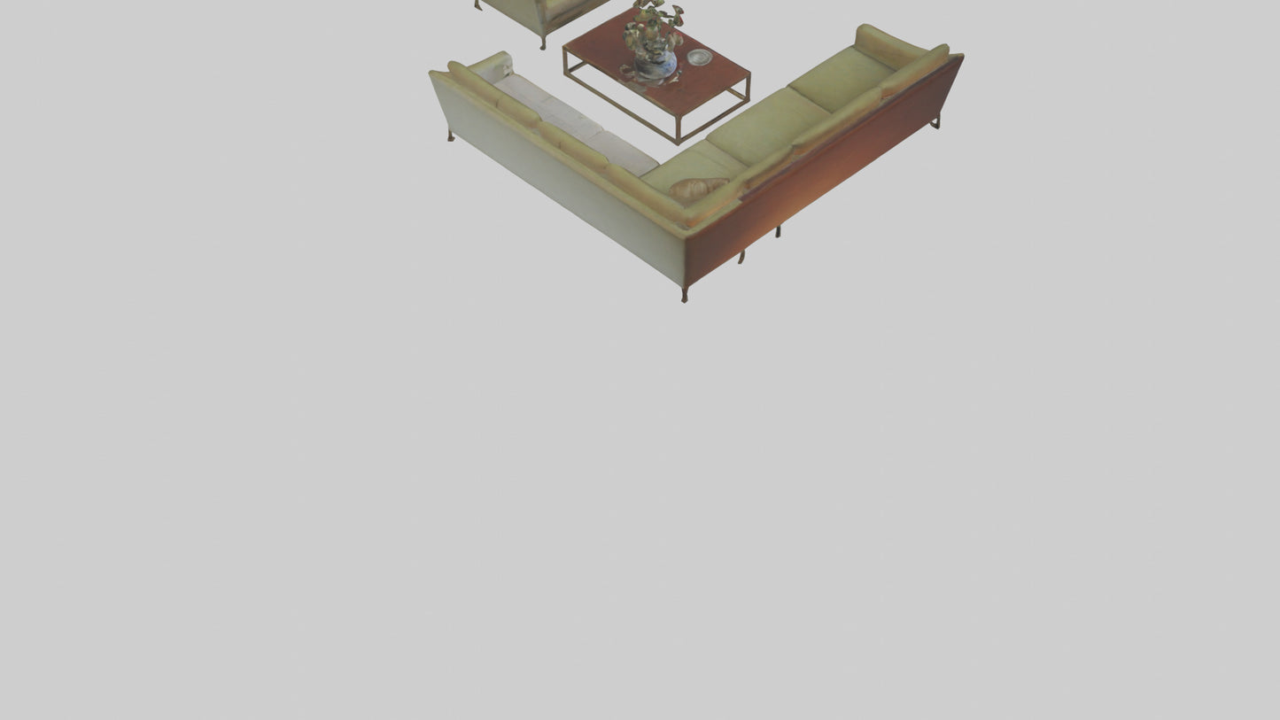 3D model Reception Room VR / AR / low-poly
