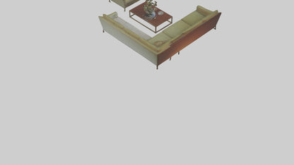 3D model Reception Room VR / AR / low-poly