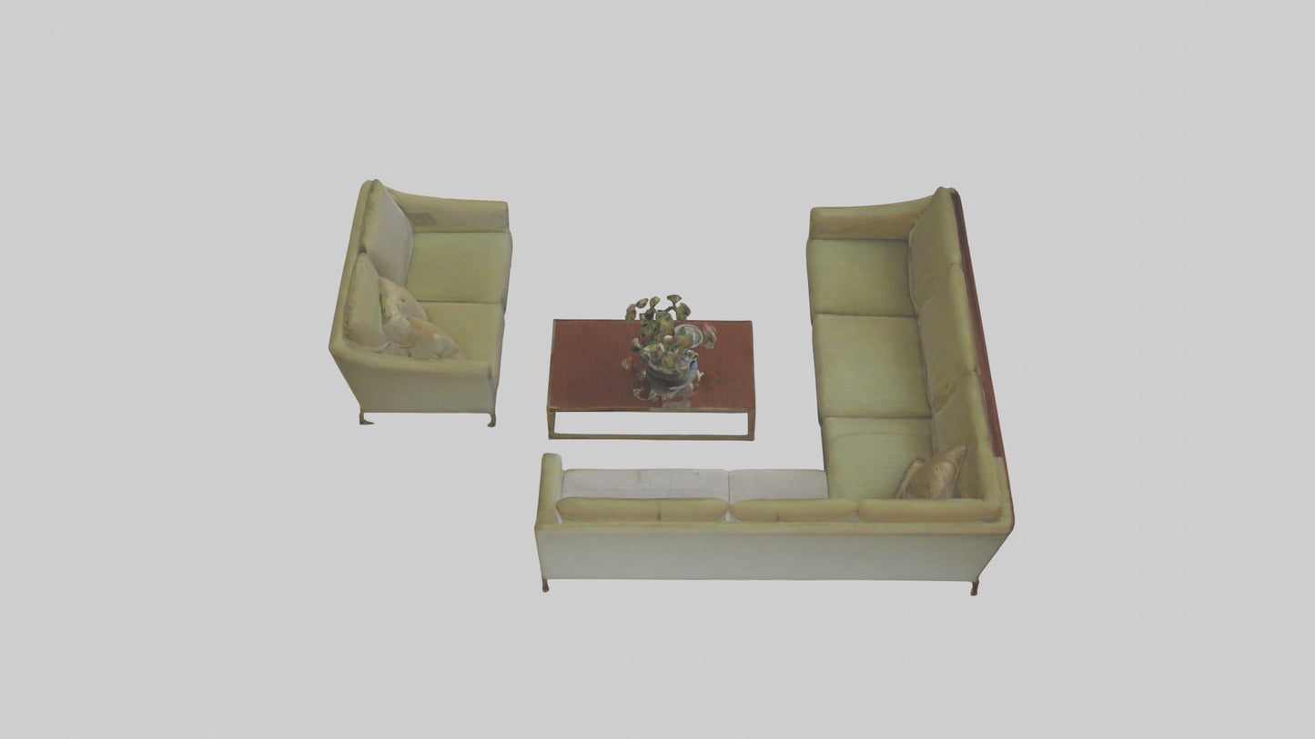 3D model Reception Room VR / AR / low-poly