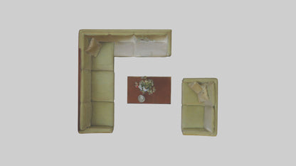 3D model Reception Room VR / AR / low-poly