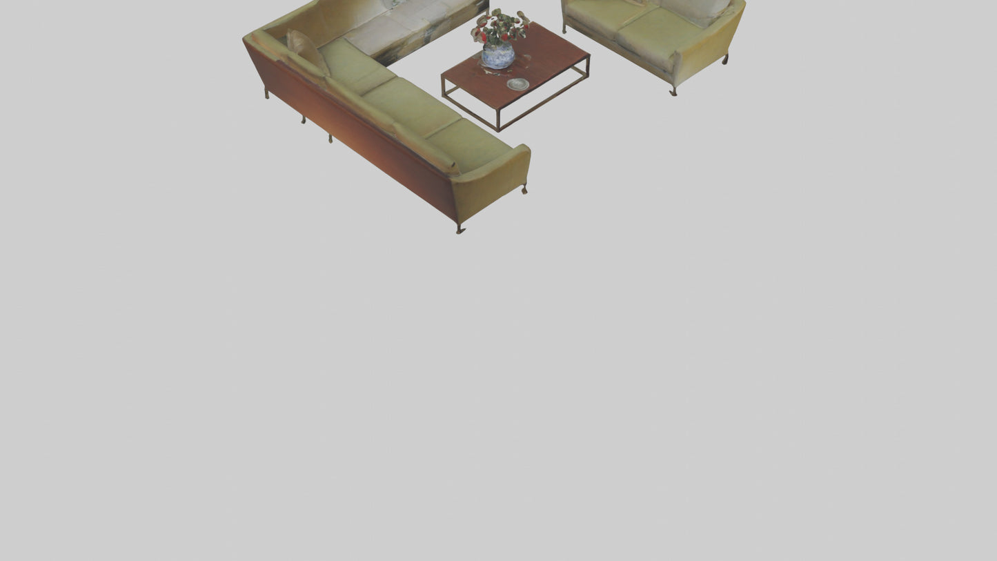 3D model Reception Room VR / AR / low-poly