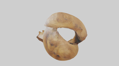 Reclaimed wood sculpture model VR / AR / low-poly