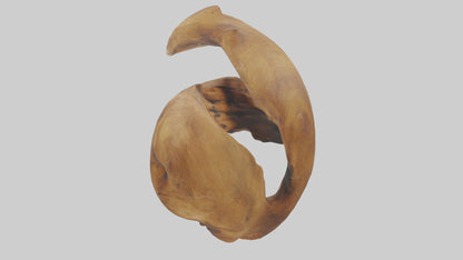 Reclaimed wood sculpture model VR / AR / low-poly