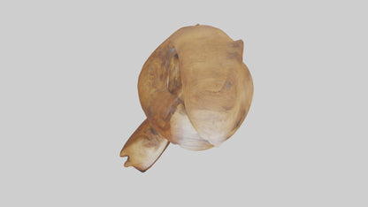 Reclaimed wood sculpture model VR / AR / low-poly