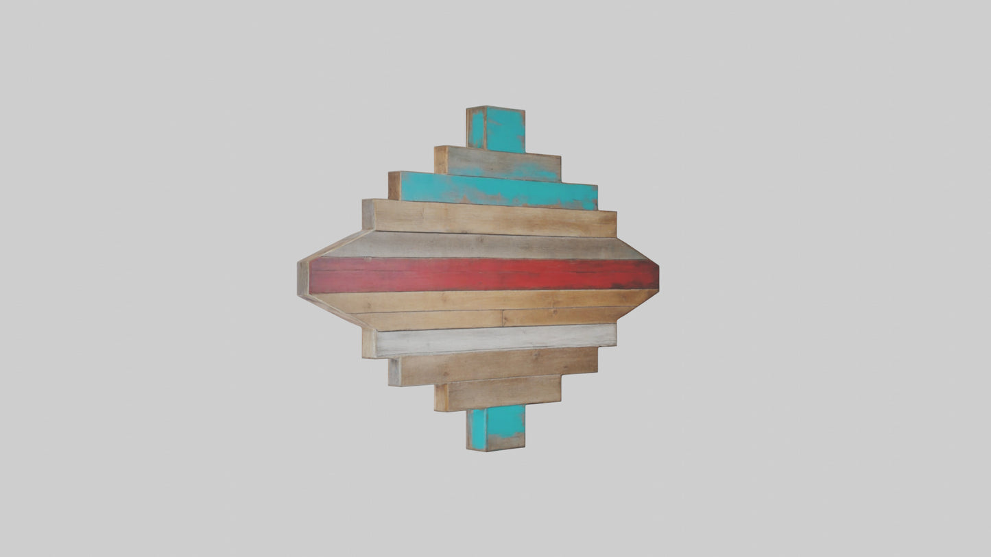 3D model Reclaimed Wood Wall Art VR / AR / low-poly