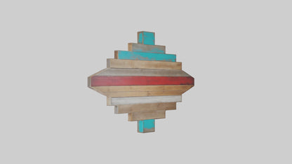 3D model Reclaimed Wood Wall Art VR / AR / low-poly