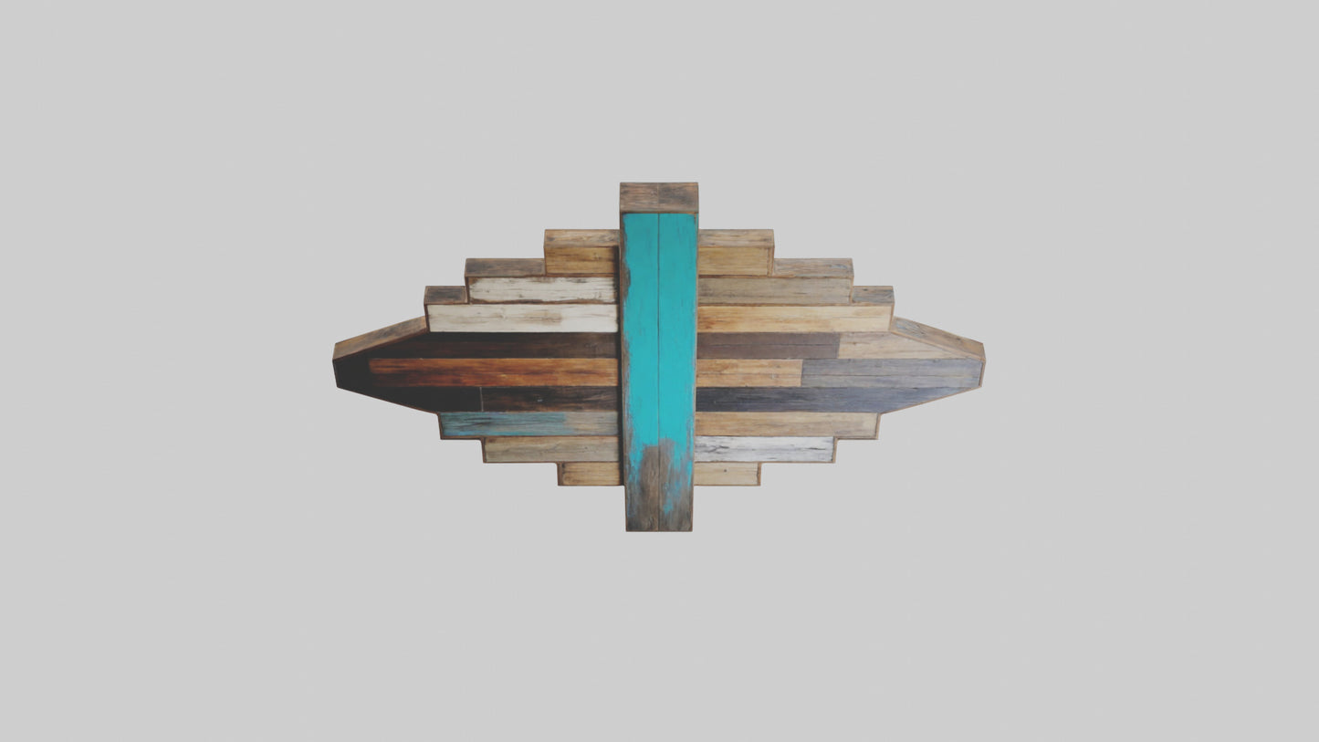 3D model Reclaimed Wood Wall Art VR / AR / low-poly