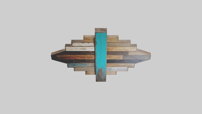 3D model Reclaimed Wood Wall Art VR / AR / low-poly